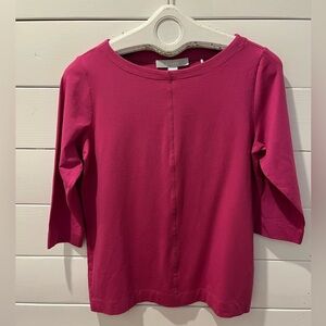 🩷 BIANCA 3/4 Sleeve Fuchsia Top – Siz US 8